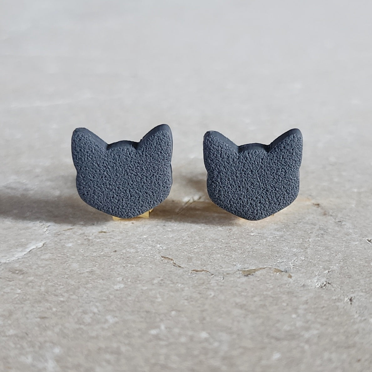 gray cat clip-ons Clip-Ons
