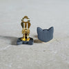 gray cat clip-ons Clip-Ons