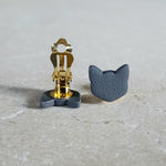 gray cat clip-ons Clip-Ons
