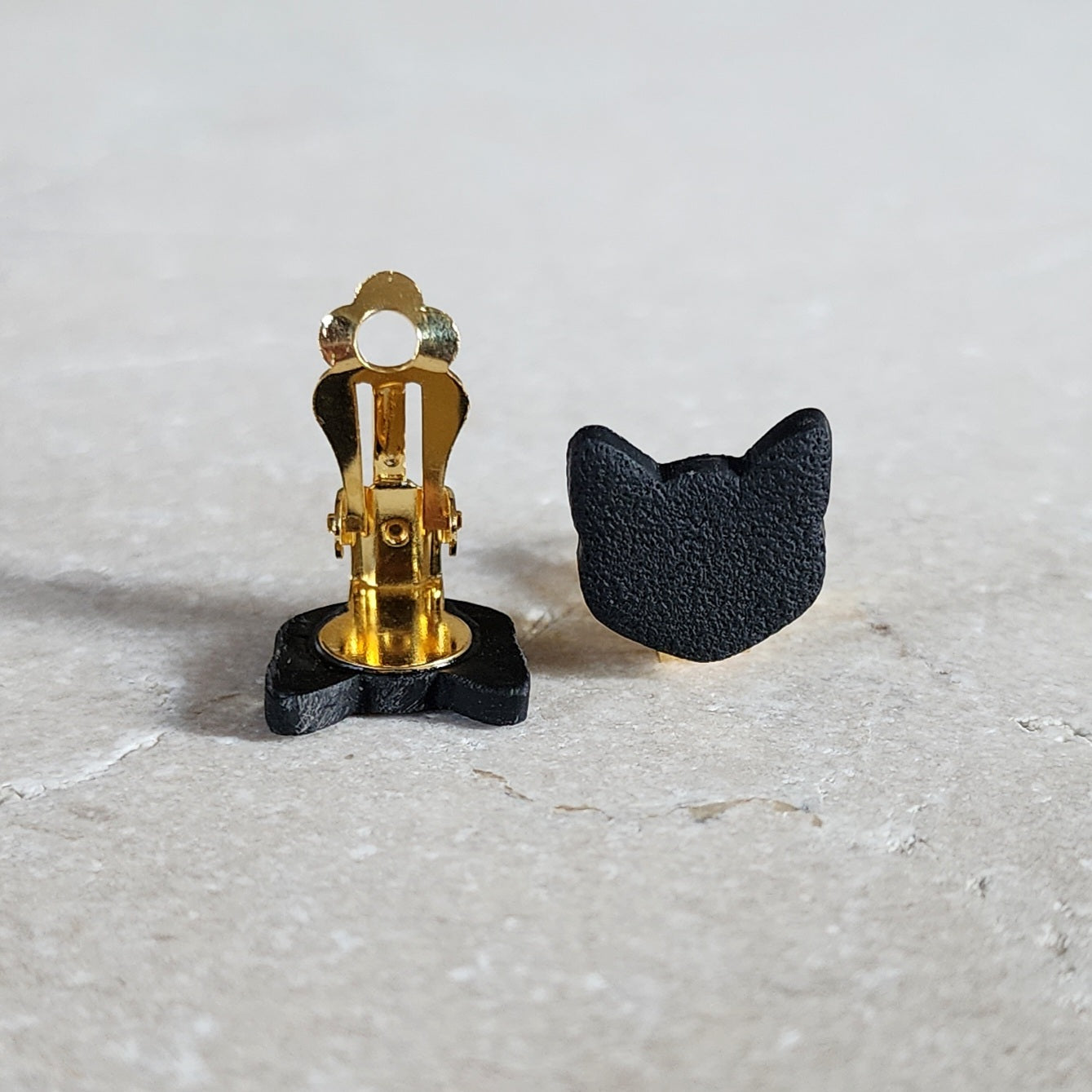 Black Cat Clip-On Earrings – Catzilla Designs
