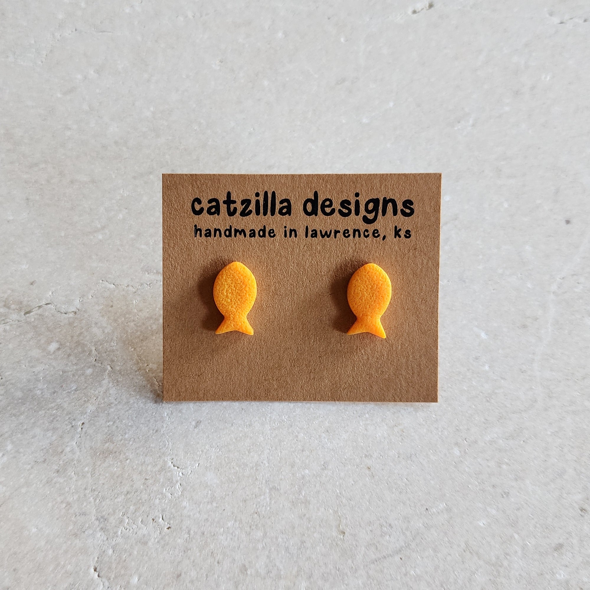 goldfish crackers Stud Earrings