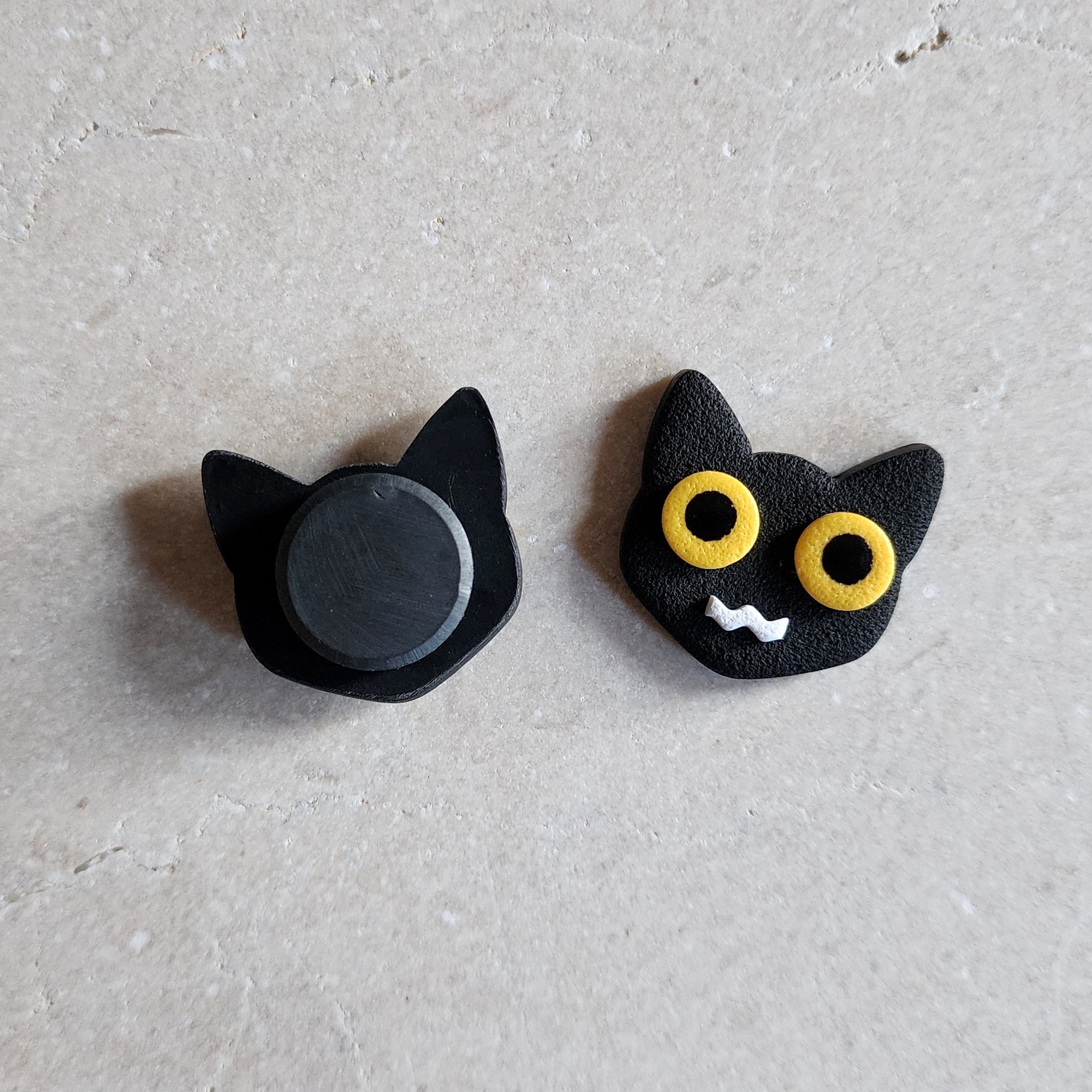 black cat magnet Magnets & Pins