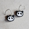black skull kitties Dangle Earrings