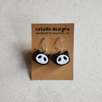 black skull kitties Dangle Earrings