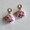 pink sugar cookies Dangle Earrings