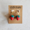 big strawberries Dangle Earrings