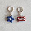 american flag Dangle Earrings