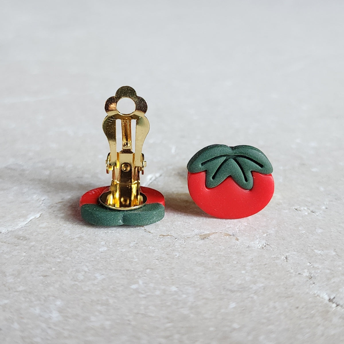 red tomato clip-ons
